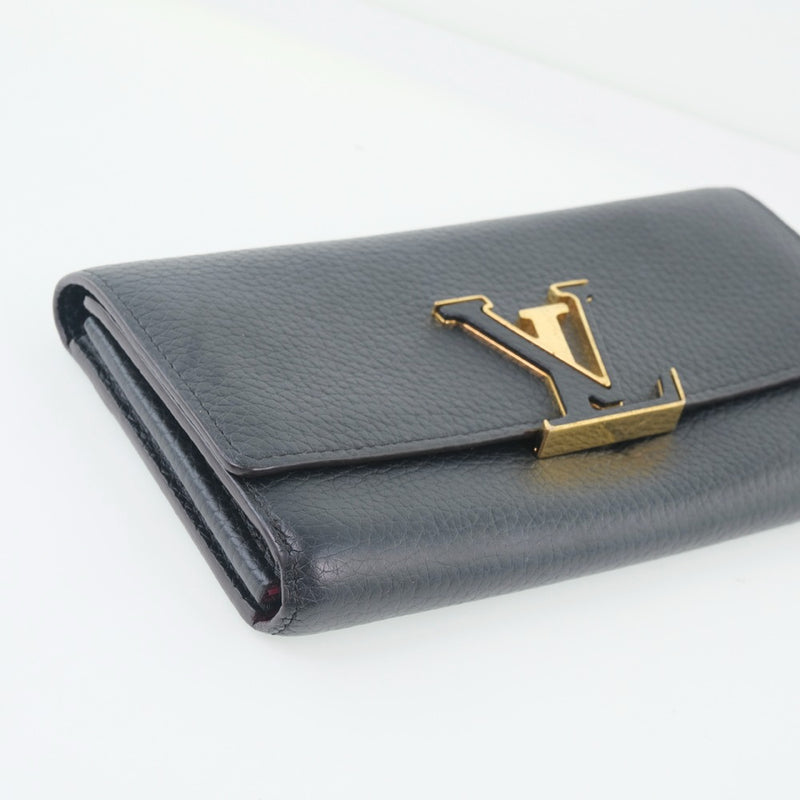 [Louis Vuitton] Louis Vuitton Portofoille Capsine M61248长钱包X Trillon Black Mi3189刻有女士女士钱包