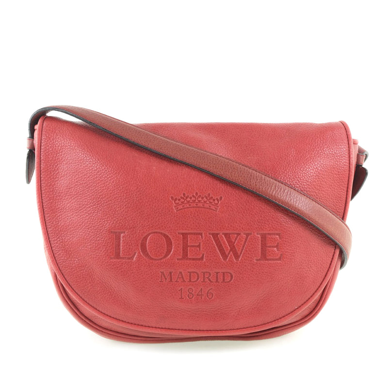 [Loewe] Loebe肩带小牛红女士肩带