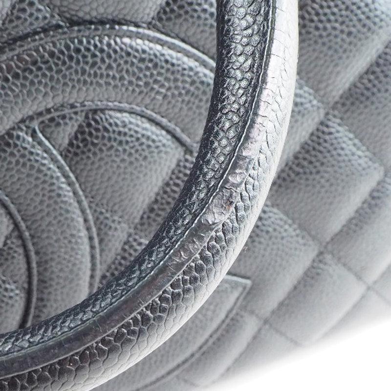 [CHANEL] Chanel Boston Matrasse A20997 Mat Caviar Skin Black Ladies Handbag
