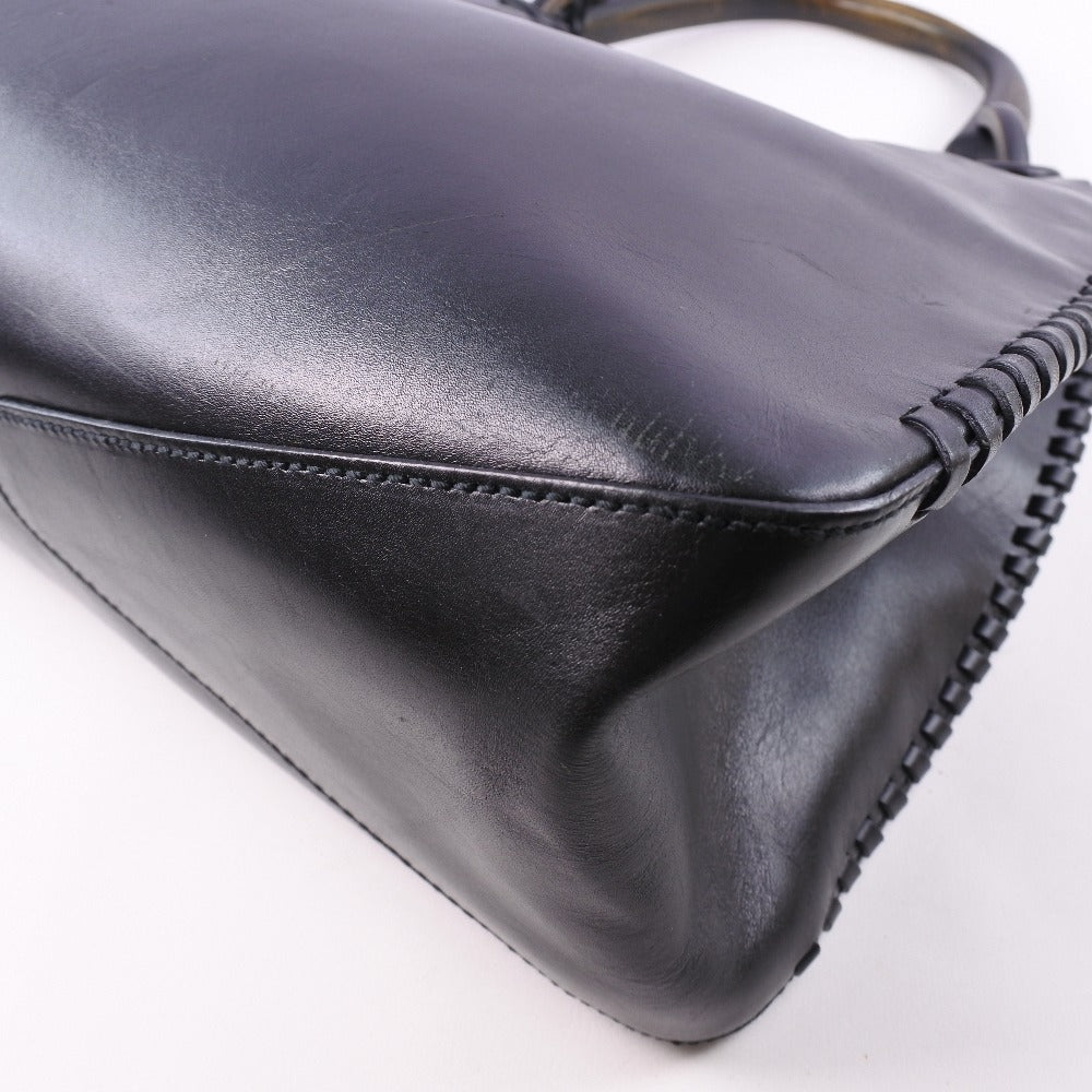 GUCCI】グッチ ワンショルダー 106236 カーフ×ウッド 黒 レディース