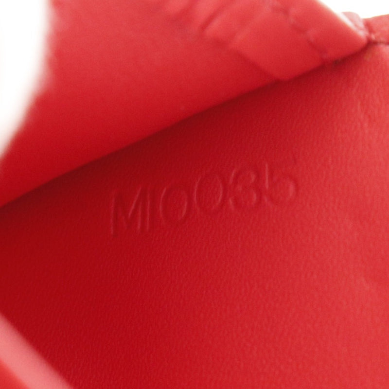 [루이비통] 루이비통 
 소형 지퍼 바이 -폴드 지갑 
 Shari M91882 Gatoskin Geranium Red Mi0035 새겨진 스냅 버튼 컴팩트 한 Zip Ladies A-Rank