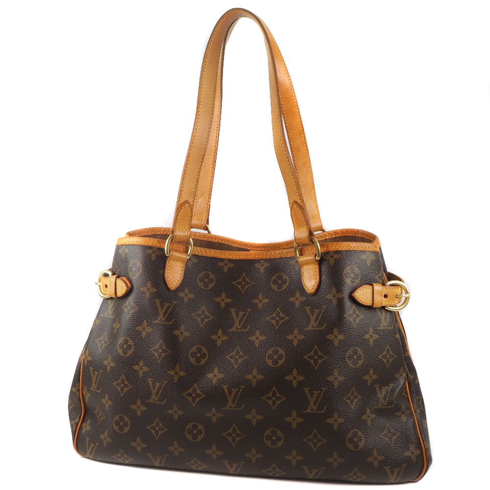 【LOUIS VUITTON】ルイ・ヴィトン バティニョール オリゾンタル ショルダーバッグ M51154 モノグラムキャンバス 茶 CA0076刻印  肩掛け オープン Batignolles Oriental レディース