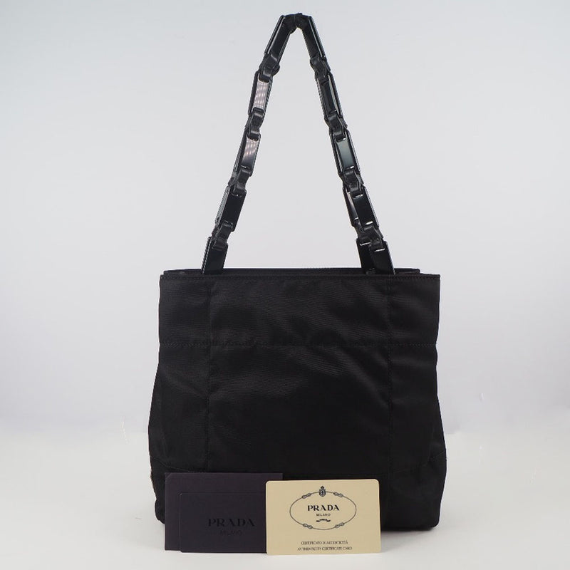 PRADA】プラダ B8852 ナイロン×プラスチック 黒 レディース