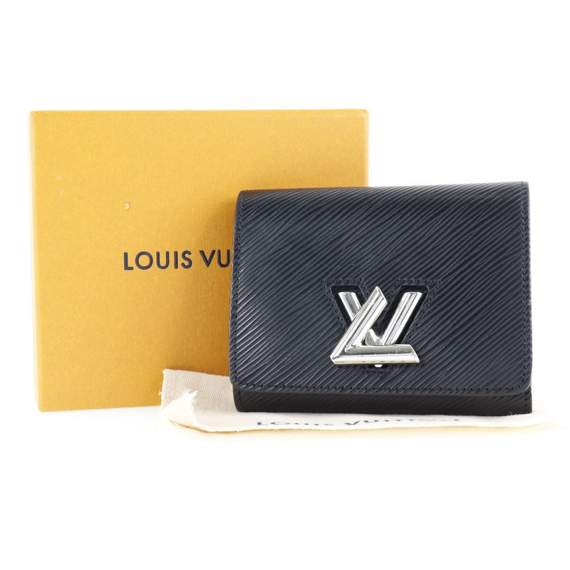 【LOUIS VUITTON】ルイ・ヴィトン
 ポルトフォイユ ツイスト コンパクトXS M63322 エピレザー 黒 MI0270刻印 ユニセックス 三つ折り財布