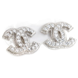 CHANEL】シャネル ココマーク A37272 金属製×ラインストーン シルバー