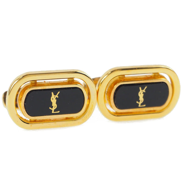 [Saint Laurent] Sun Laurent Logo Gold Gold Gold Men 's Cuffs A-Rank