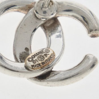 [Chanel] Chanel Coco Mark Metal Silver 01p Pendientes de damas grabadas
