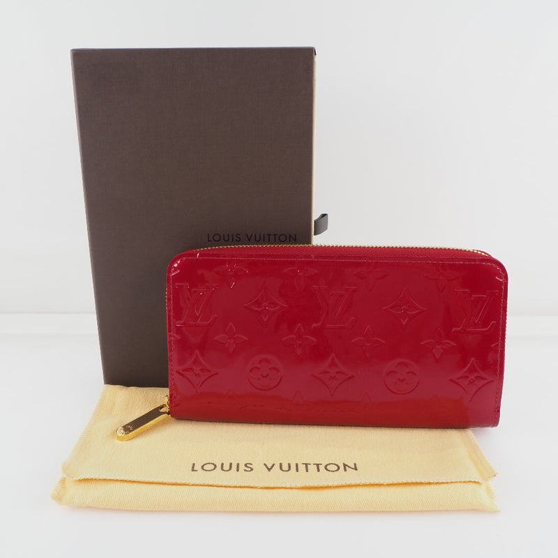 [Louis Vuitton] Louis Vuitton Zippy Wallet M91981 Monogram Vernican Damur Red CA4162 Sello Unisex Long Wallet A-Rank