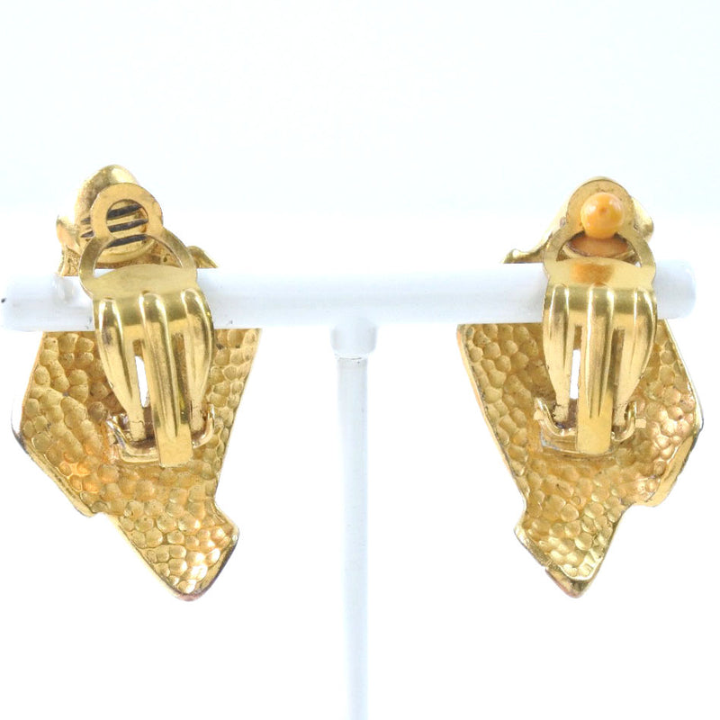 [Chanel] Chanel Hishi -Oro vintage en forma de oro 96p Pendientes de damas grabadas