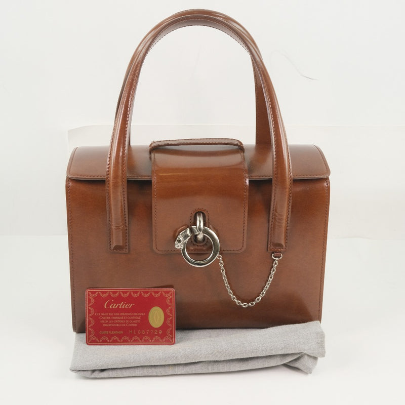 [Cartier] Cartier Handbag Patent Leather Té de té damas A-Rank