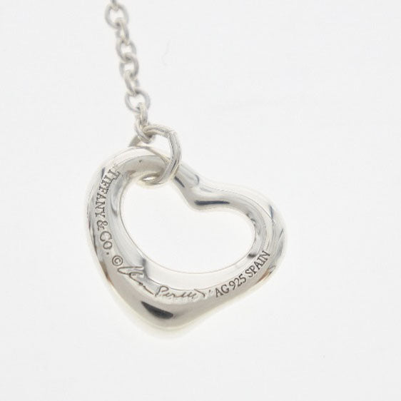 [Tiffany & Co.] Tiffany Open Heart Silver 925 Silver Ladies Earrings A+Rank