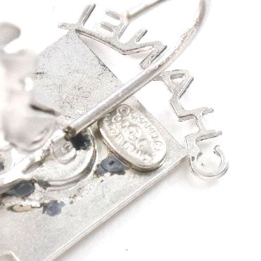 [香奈儿]香奈儿可可标记徽标金属银00C雕刻女士耳环