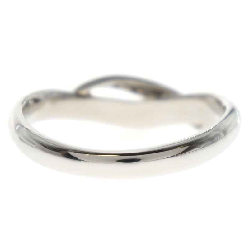 [4 ℃] Yon Sea PT950 Platinum x Diamond No. 9 Silver Ladies Ring / Ring SA Rank