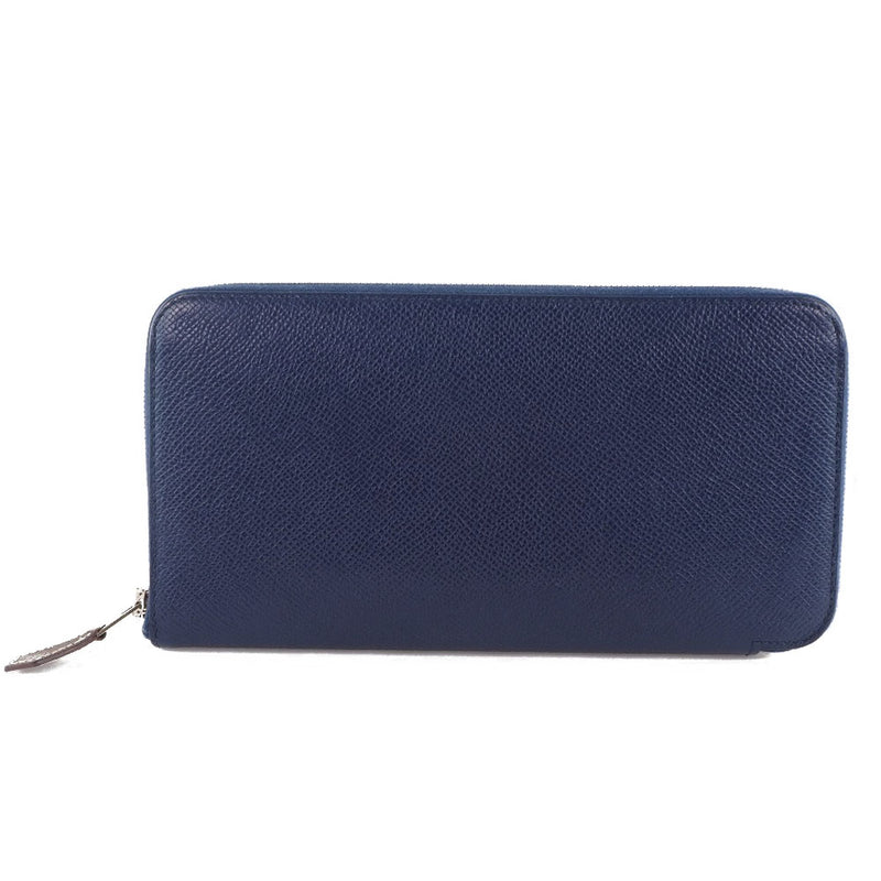 [Hermes] Hermes Azap Silk Inn Long H07518ckad Vo Epson x Silk Blue Safel Navy D Ladies Long Wallet