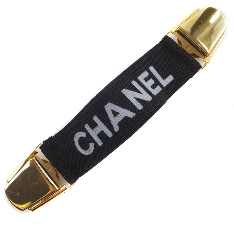 CHANEL] Chanel Arm band gold plating x rubber black ladies Other