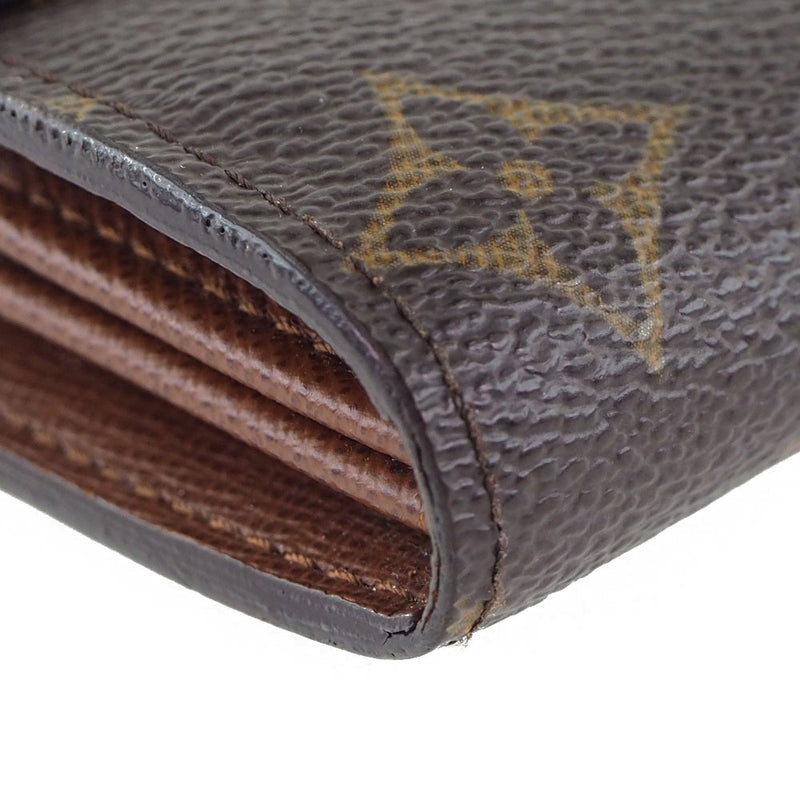 [Louis Vuitton] Louis Vuitton Portofoyilla M61734 모노그램 캔버스 차 TH4087 새겨진 숙녀 긴 지갑 A 순위