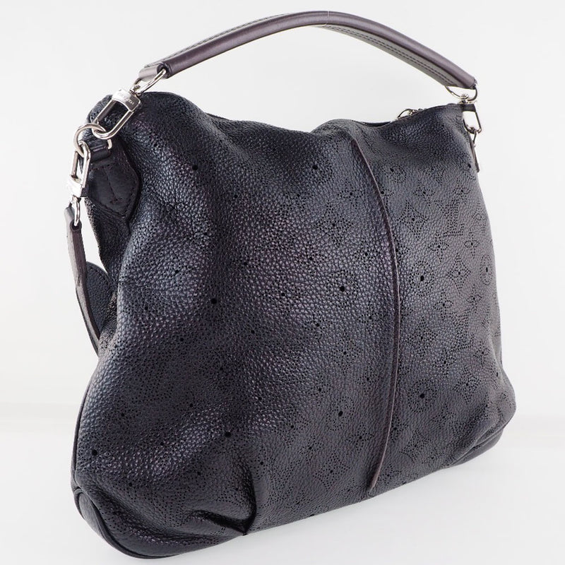 [LOUIS VUITTON] Louis Vuitton Selene PM 2WAY Shoulder M94314 Monogram Mahina x Leather Black Ladies Handbag