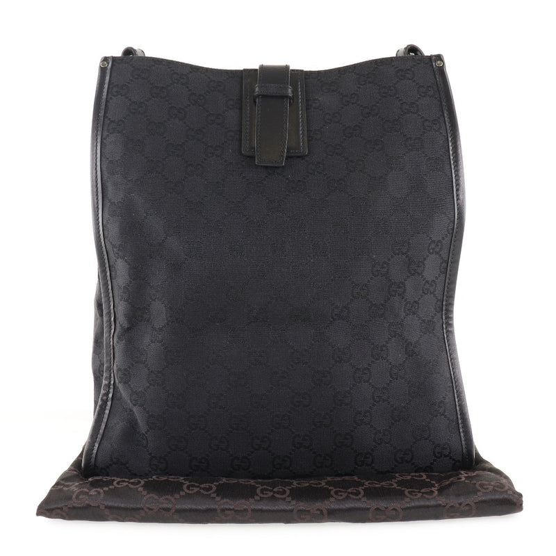 [Gucci] Gucci 109101 GG Canvas Black Ladies Shoulder Bag A-Rank