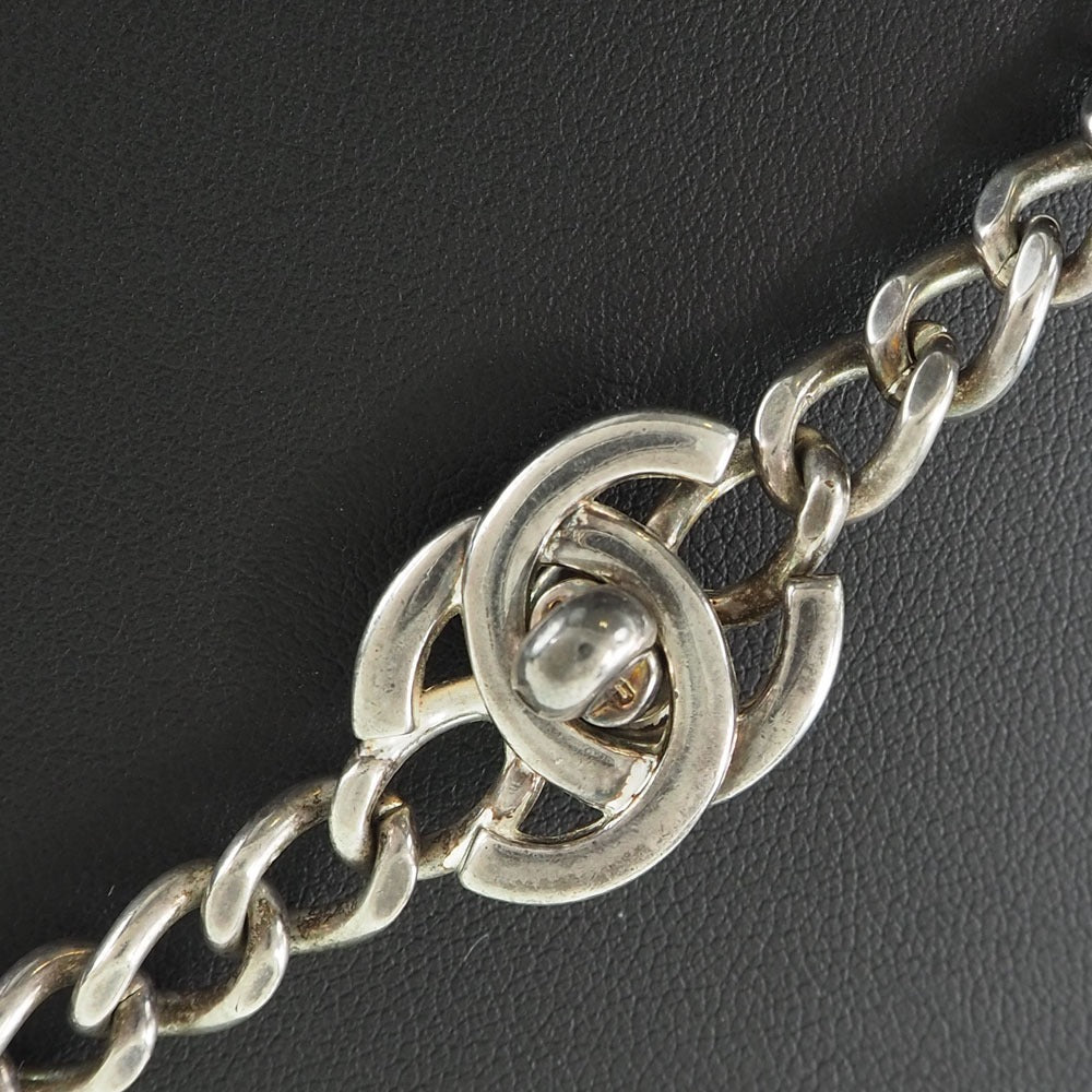 CHANEL B25K Metal & Costume Pearl COCO Mark Necklace Accessories multicolor