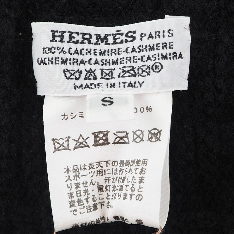[Hermes] Hermes 
 Tapa de punto de paseo en la ciudad 
 Cashimia Black City Ride Unisex A+Rank