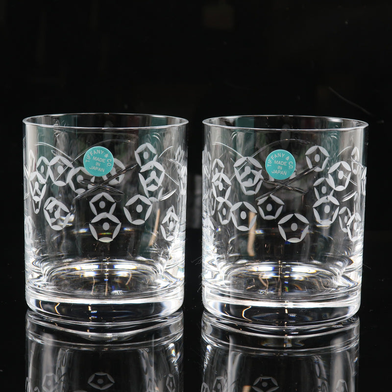 TIFFANY&Co.】ティファニー タンブラー×2 7.2×H8.2cm 食器 ガラス 