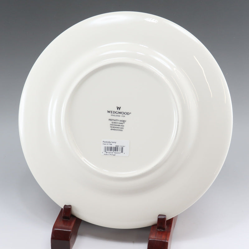 [Wedgwood] Wedgewood Festival (Festivity Ivory) Ivory plate 2 sheets 27cm Tableware Pottery S rank