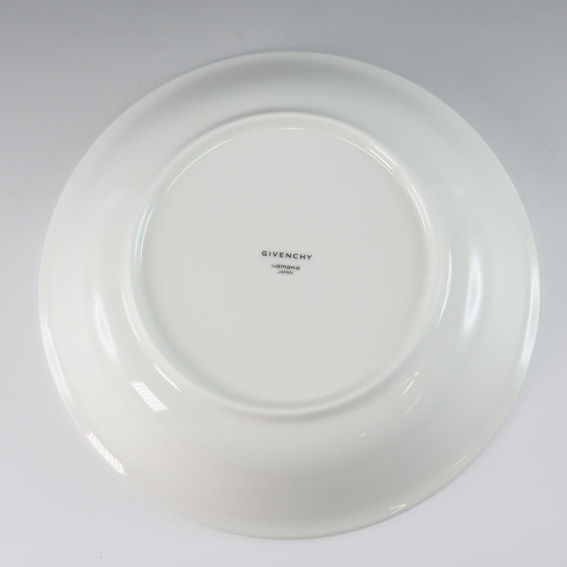 Givenchy]纪梵希面食和咖喱板/中板x 5张Ø22×H4.2厘米GB85-54餐具瓷器白