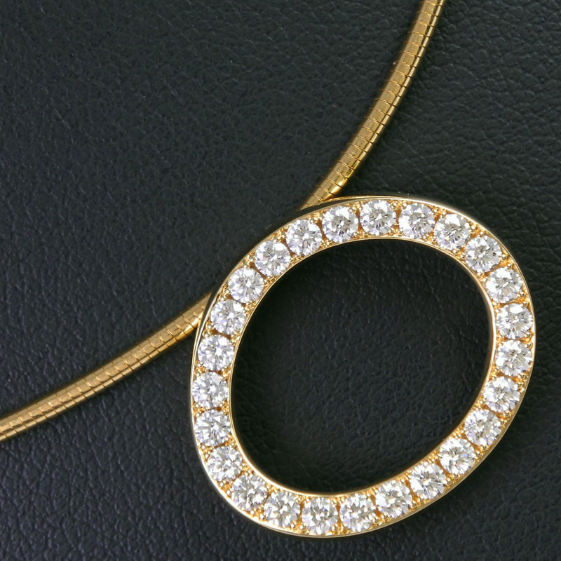 【Gimel】ギメル
 オメガ ネックレス
 K18イエローゴールド×ダイヤモンド 0.868刻印 omega レディースAランク