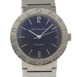 【BVLGARI】ブルガリ ブルガリブルガリ BB33SS AUTO ステンレススチール シルバー 自動巻き メンズ 黒文字盤 腕時計