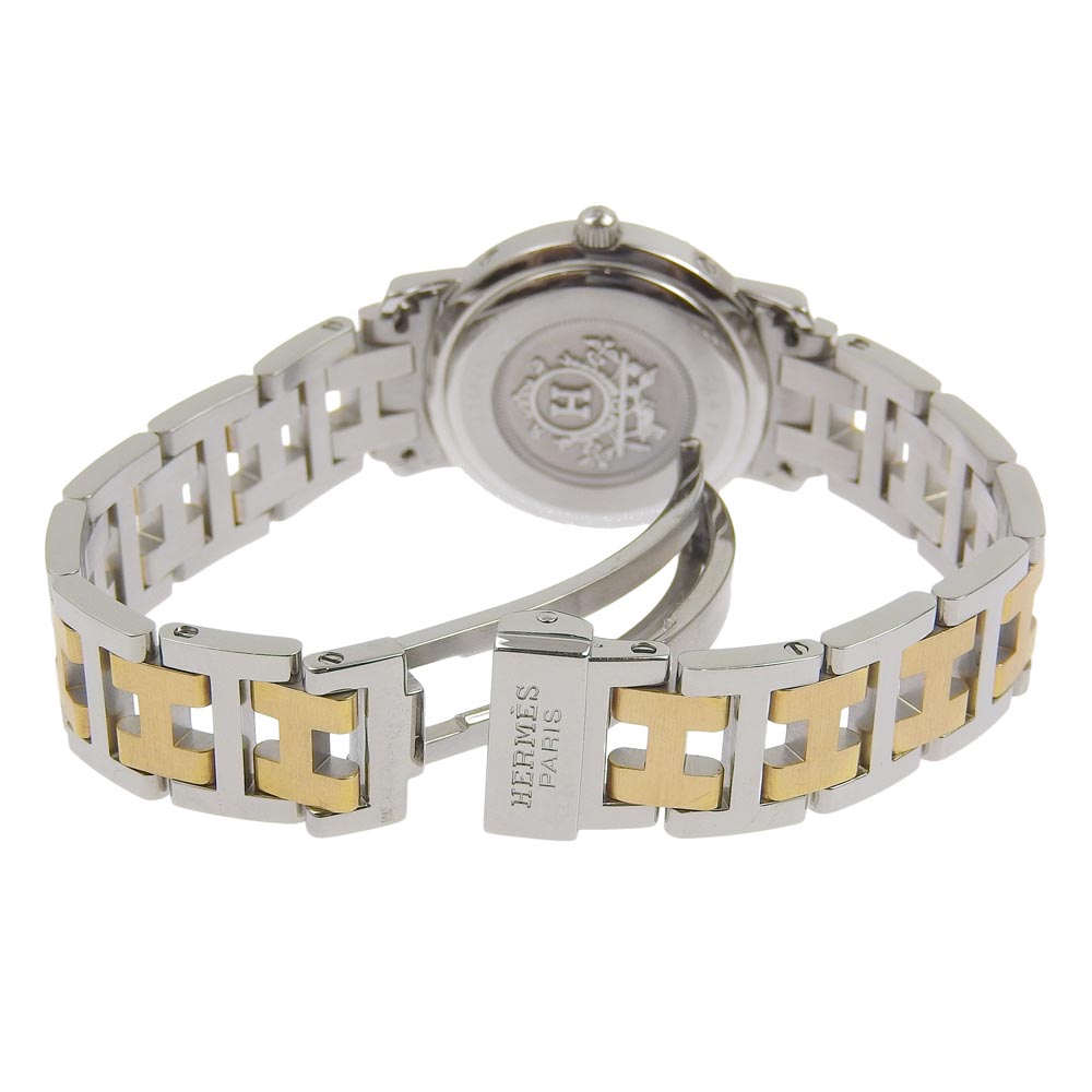 HERMES】エルメス クリッパー コンビ CL4.220 ステンレススチール