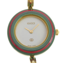 GUCCI】グッチ チェンジベゼル 1100-L 金メッキ ゴールド クオーツ