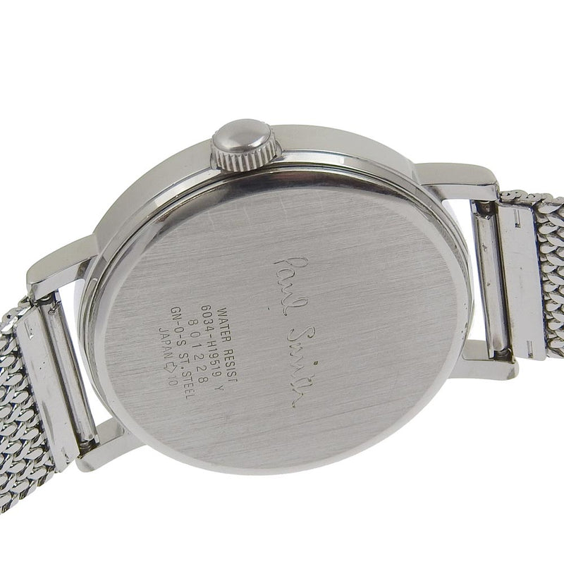 [Paul Smith] Paul Smith 6034-H19519 Reloj de dial de dial de cuarzo de plata de acero inoxidable de acero inoxidable