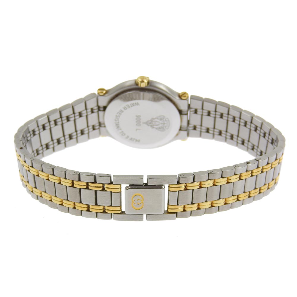 GUCCI】グッチ コンビ 9000L ステンレススチール×金メッキ シルバー