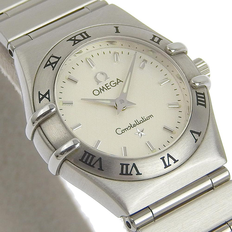 【OMEGA】オメガ
 コンステレーションミニ 1562.30 ステンレススチール シルバー クオーツ アナログ表示 レディース 白文字盤 腕時計