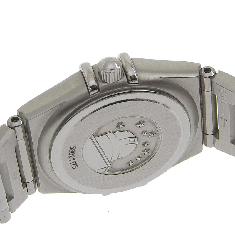 [Omega]欧米茄星座Mini 1562.30不锈钢银石英女士白色拨号表手表