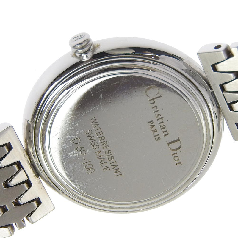 【Dior】ディオール
 D69-100 ステンレススチール シルバー クオーツ アナログ表示 メンズ シルバー文字盤 腕時計