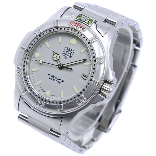 【TAG HEUER】タグホイヤー
 プロフェッショナル 999.706K ステンレススチール シルバー クオーツ アナログ表示 メンズ グレー文字盤 腕時計