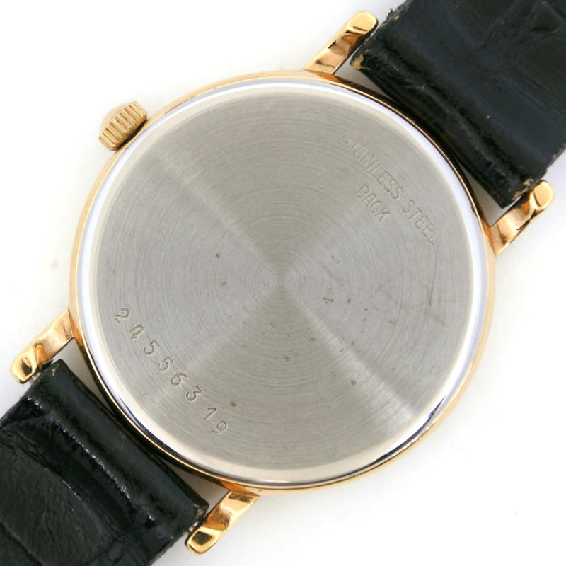 【LONGINES】ロンジン
 グランドクラシック 金メッキ×レザー ゴールド クオーツ アナログ表示 レディース ゴールド文字盤 腕時計
