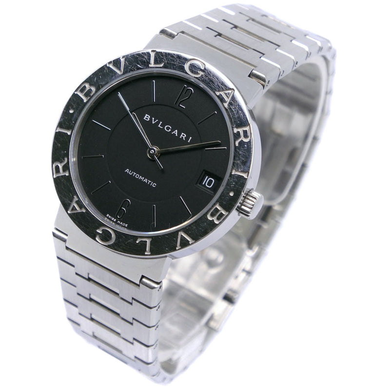 【BVLGARI】ブルガリ ブルガリブルガリ BB33BSS AUTO ステンレススチール 自動巻き ボーイズ 黒文字盤 腕時計