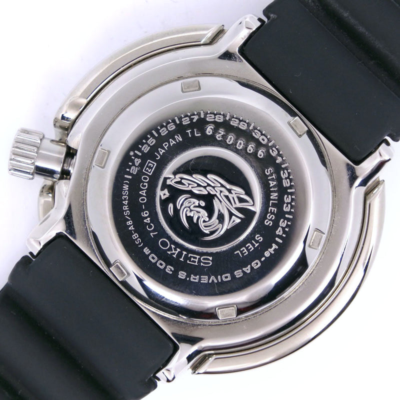 【SEIKO】セイコー
 プロスペックス マリーンマスタープロフェッショナル 7C46-0AG0 SBBN033 ステンレススチール×ラバー シルバー クオーツ アナログ表示 メンズ 黒文字盤 腕時計
A-ランク