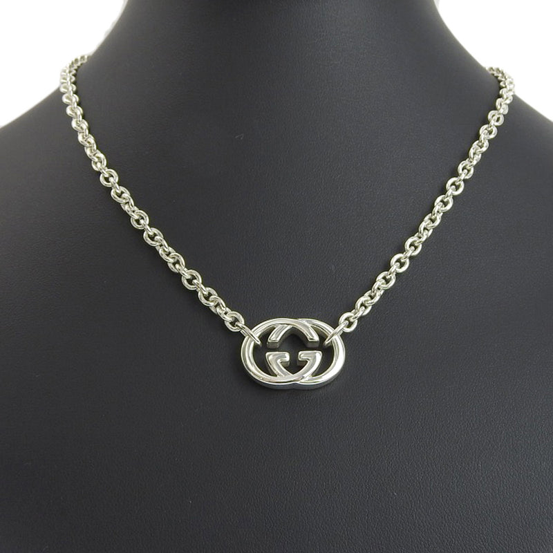 GUCCI] Gucci Interlocking G Silver 925 Silver Unisex Necklace A+ 