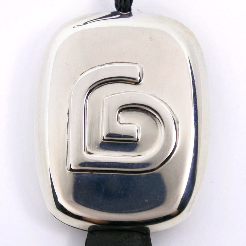 [GEORG JENSEN] Georgen Gensen G Mark Silver 925 × Rubber Silver Unisex Strap A-Rank