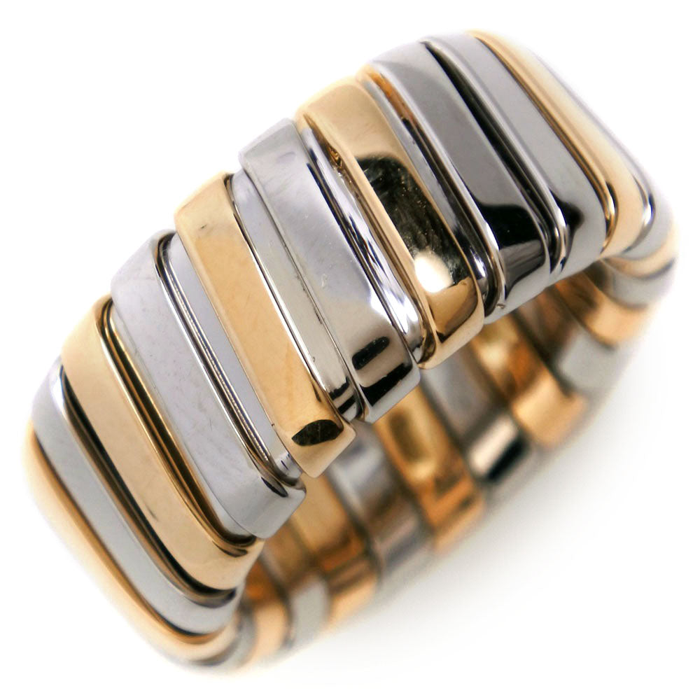 ブルガリ トゥボガス リング BVLGARI】ブルガリ トゥボガス K18ゴールド×ステンレススチール 13号