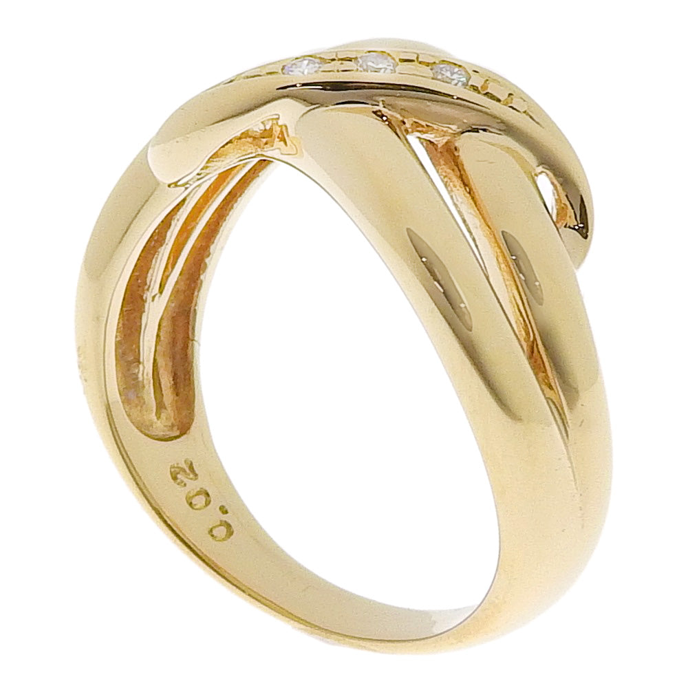 TASAKI タサキ エタニティリング K18 TASAKI】タサキ K18イエローゴールド×ダイヤモンド 8.5号 ゴールド