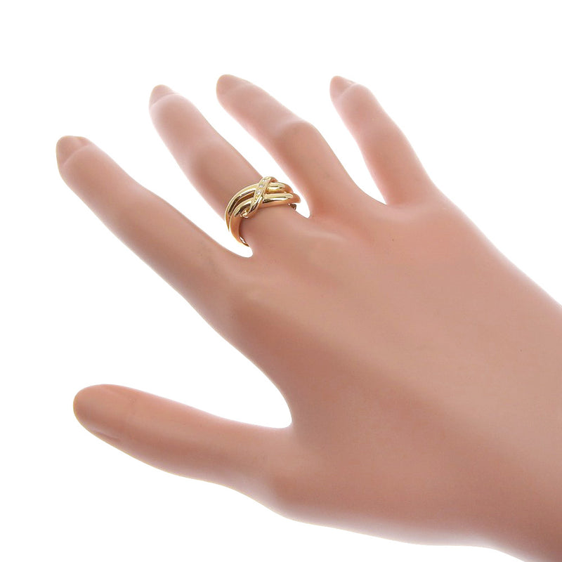 TASAKI] Tasaki K18 Yellow Gold x Diamond 8.5 Gold Ladies Ring 