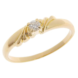 [4℃] Yondoshi K18 Yellow Gold x Diamond Size 7.5 Gold Women's Ring SA Rank