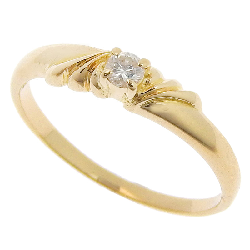 [4℃] Yondoshi K18 Yellow Gold x Diamond Size 7.5 Gold Women's Ring SA Rank