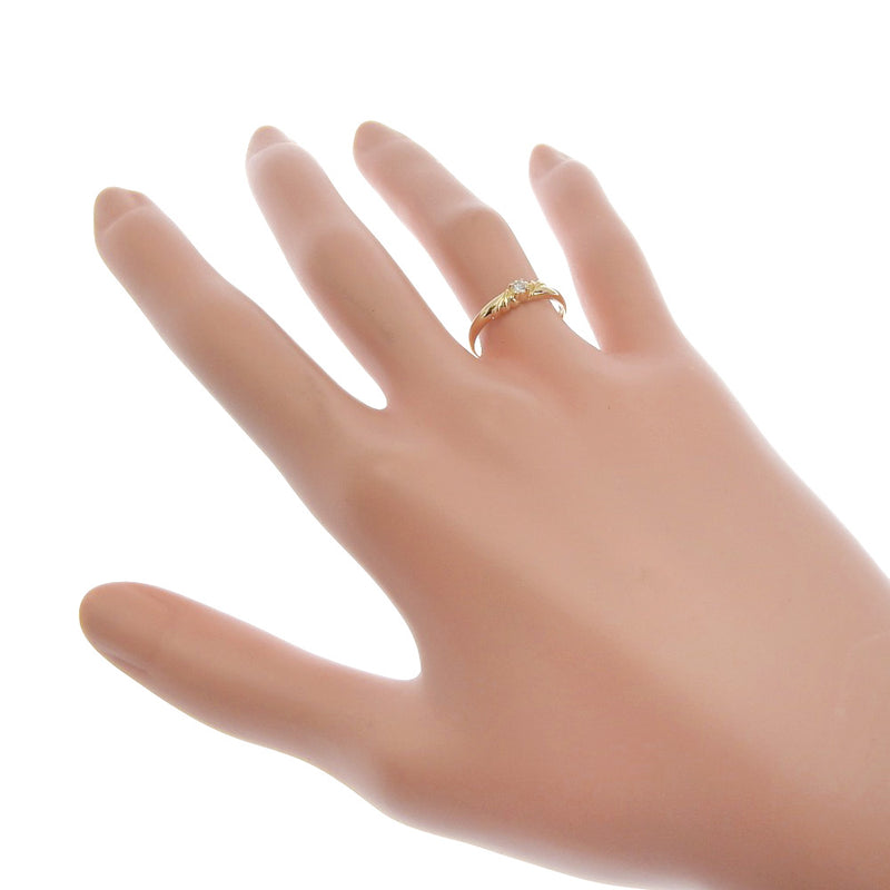 [4℃] Yondoshi K18 黄金 x 钻石尺寸 7.5 金女士戒指 SA 等级