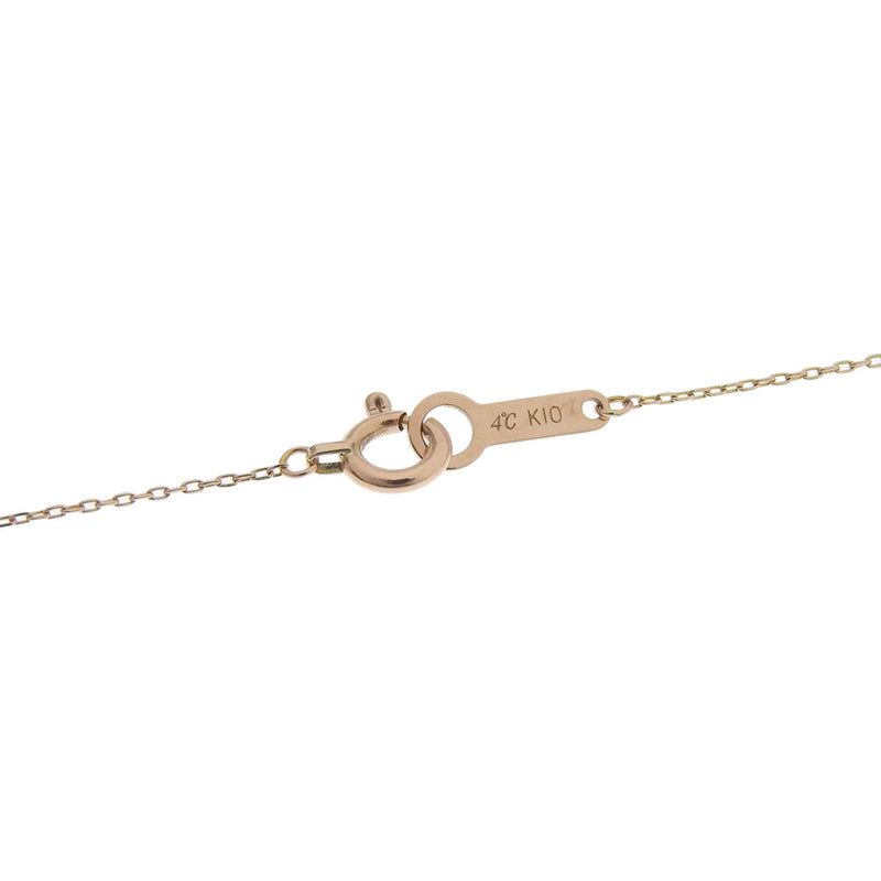 [4 ° C] Yeong Sea Initial R Necklace K10 Pink Gold Gold Initial R Ladies SA Rank