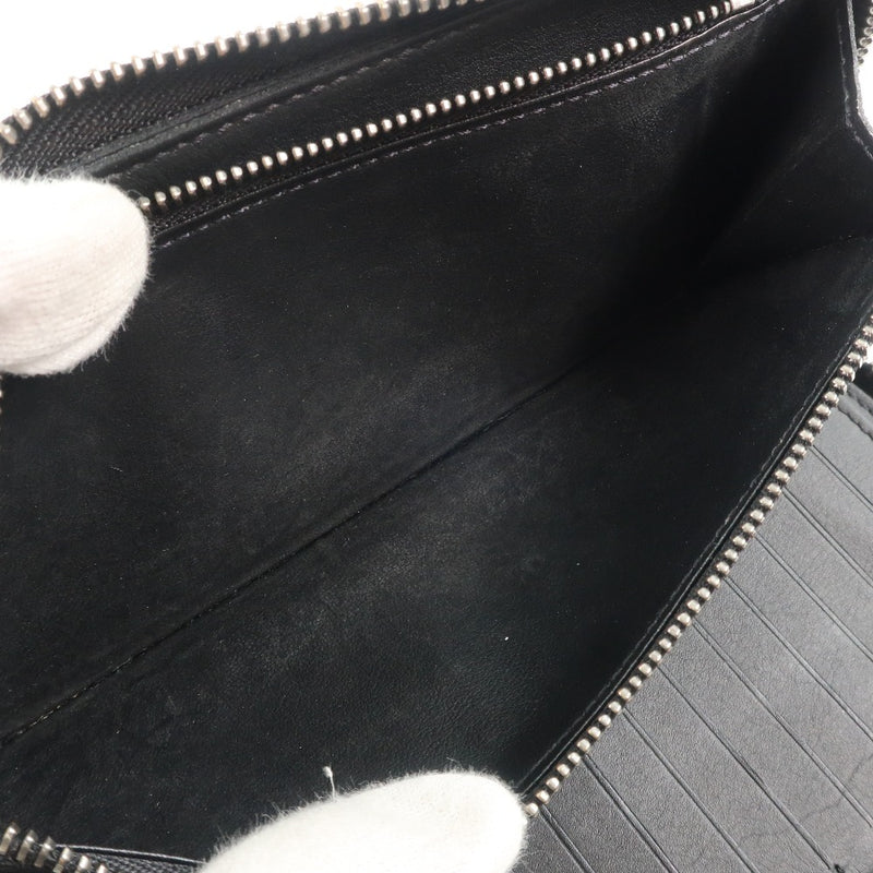 [LOUIS VUITTON] Louis Vuitton Zippy Wallet Vertic Damier Damier Amphini M63548 Long Wallet Calf Onyx Black CA4137 Encourted Men's Long Wallet A-Rank